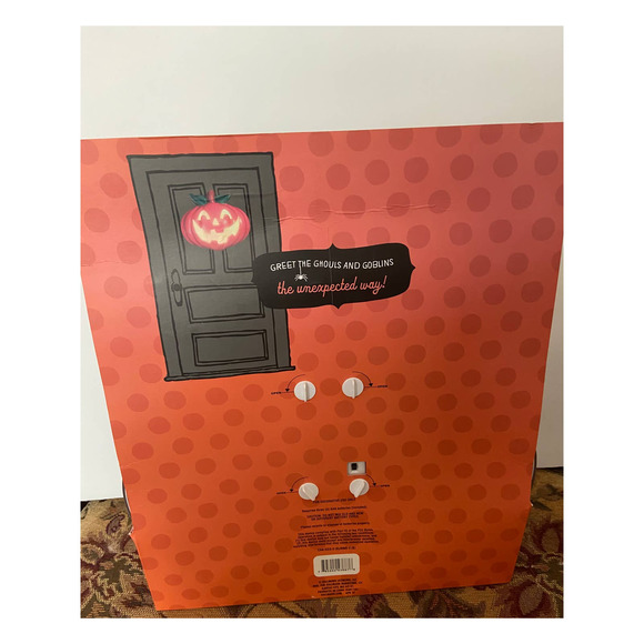 Brand New Hallmark Hanging Trick‎ or Treater Pumpkin Greeter - Picture 3 of 5